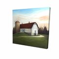 Fondo 16 x 16 in. White Barn-Print on Canvas FO2791869